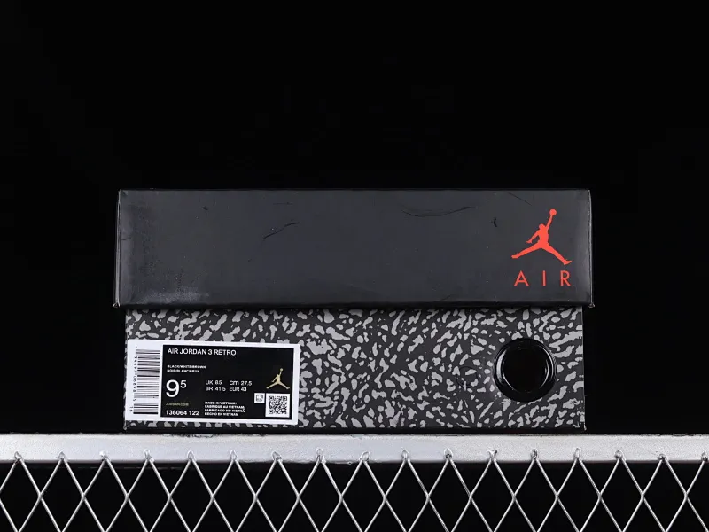 All categories Air Jordan Jordan series basketball shoes Air Jordan 3 Air Jordan 3 "Mocha" AJ3 Joe 3 Mocha white coffee burst pattern replica basketball shoes 136064-122